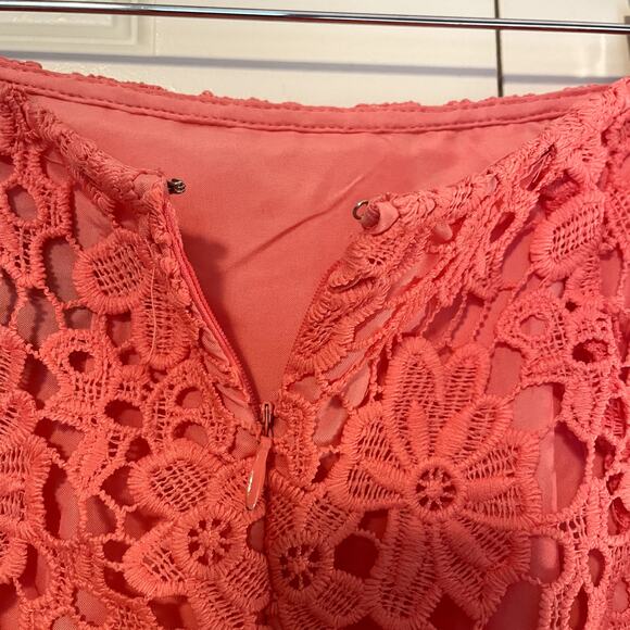 Liz Clairborne NWT Women's Coral Lace Pencil Skirt, size 4 - Picture 5 of 8